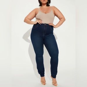 Fashion Nova Supernatural High Rise Dark Wash Jeans